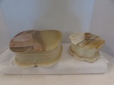 (2) Natural Stone Jewelry Boxes