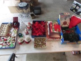 Assorted Christmas Decorations including Annual