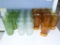 (25) Ice Tea Glasses Including Vintage Amber