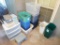 Assortment of Plastic Storage Containers, Clothes