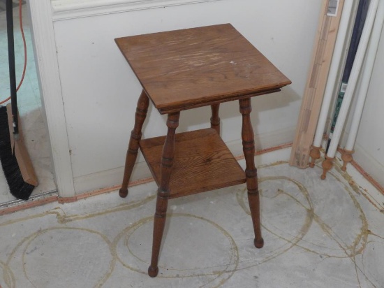 Antique Oak Lamp Table