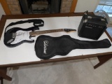 Silvertone Electric Guitar w/ Amplifier & Carrying