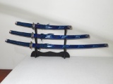 3-Piece Samurai Sword Set w/ Scabbard &