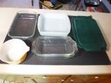 Assorted Pyrex and Anchor Baking Dishes