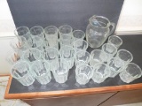 (15) Heavy Glass Ice Tea and (11) Juice Glasses