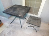 (2) Wrought Iron Patio Tables