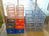 (22) Plastic Milk Crates