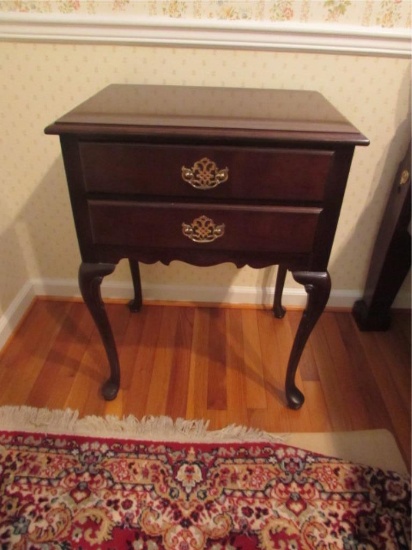 2-Drawer Queen Anne Night Stand--American