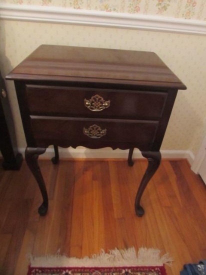 2-Drawer Queen Anne Night Stand--American