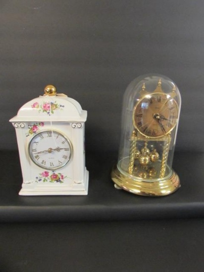 Porcelain Quartz Clock & Anniversary Clock