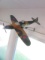 Hawker Hurricane Fighter Airplane Model with Wall