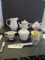 Assorted China Items:  Pitcher, Teapot, Syrup