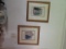 (2) 19th Century Double Matted & Framed Hand