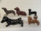 (5) Dachshund Dog Figurines