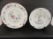 (2) Decorative Plates:  (1) Andrea by Sadek 10