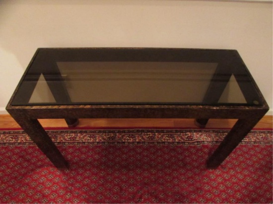 Sofa/Hall Table with Glass Top