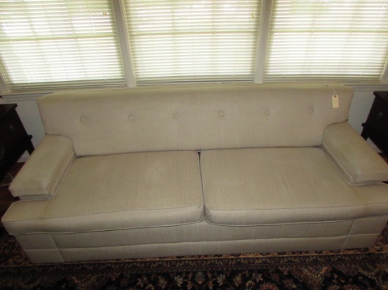 Upholstered Ivory Sofa--82" Long