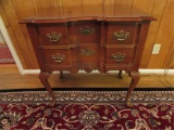 2-Drawer Chest with Cabriole Legs & Brass