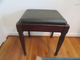 Wooden Bench with Vinyl Seat--15