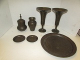 (7) Pieces of Decorative Brass Items (Morocco)
