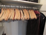 Assorted Wooden Hangers & Suit Bags