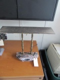 Vintage Marble & Brass Desk Lamp with (2)