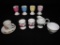 Asst Porcelain Items: Set (4) Egg Cups; (2) Egg