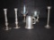 Asst Candle Holders & Pewter Mug: Godinger, Etc