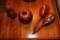 Asst Wood Items: Handpainted Maracas, Etc