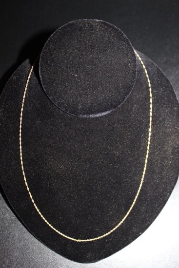 20" 14kt Yellow Gold Necklace