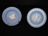 Wedgwood Pale Blue Jasperware-Classic White on Pale Blue: