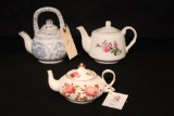 (3) Teapots