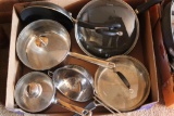 (3) Cuisinart Pots w/Lids, Etc