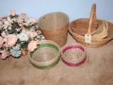 Asst Baskets & Floral Stems