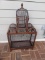 Vintage Wood Wire Bird Cage--39 1/2