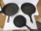 (3) Antique Cast Iron Items:  12 7/16