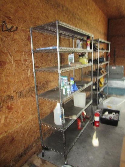 Stainless Steel 6-Shelf Unit on Casters--48" x
