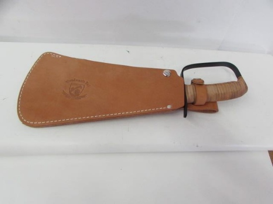 Woodman's Machete with Leather Carrying Case