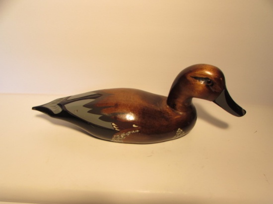 Vintage Hand-Carved & Painted Duck Decoy with