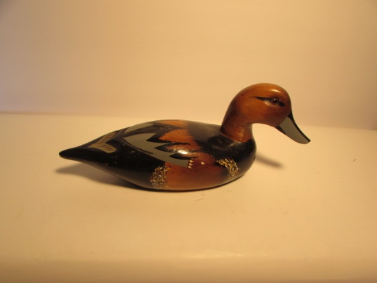 Vintage Hand-Carved & Painted Duck Decoy--9 7/8"