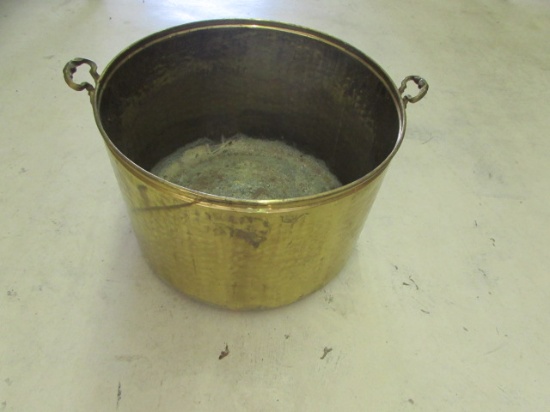 Large Brass Planter with Handles--16" High, 22