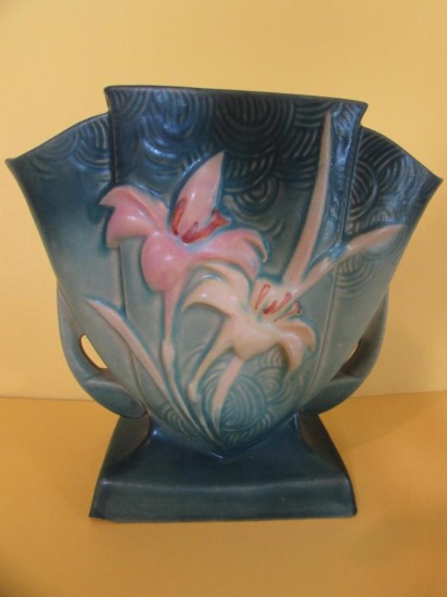Roseville "Zephyr Lily" Two-Handle Vase #206-7"