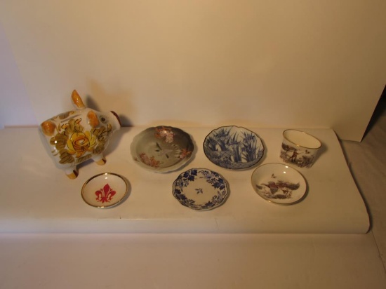 Assorted Knick Knacks:  Ceramic (Italy) Piggy