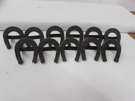 (11) Metal Horseshoe Napkin Rings