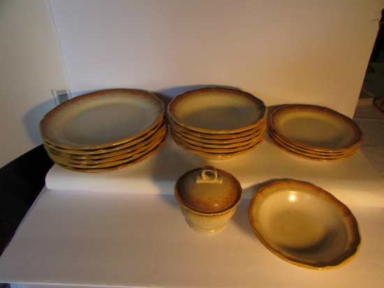 Set of Mikasa "Whole Wheat" China:  (6) Dinner