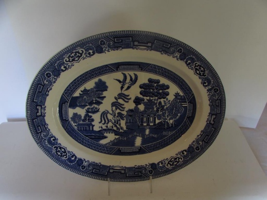 "Old Willow" 16 1/4" Platter by Alfred Meakin