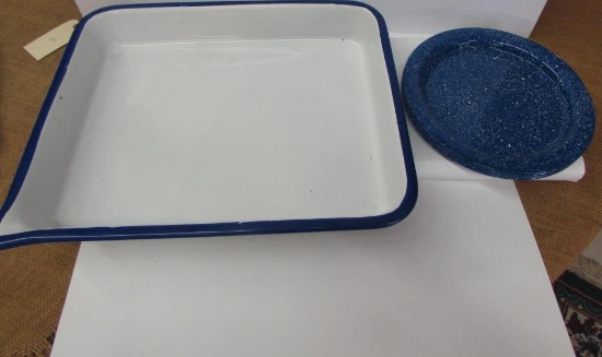 Vintage Cesco Enamel Photographic Tray, 17 1/2" x