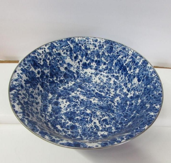 15 1/2" Splatterware Enamel Bowl