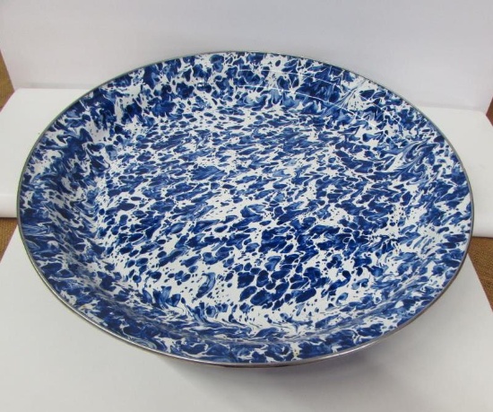 20" Splatterware Enamel Tray