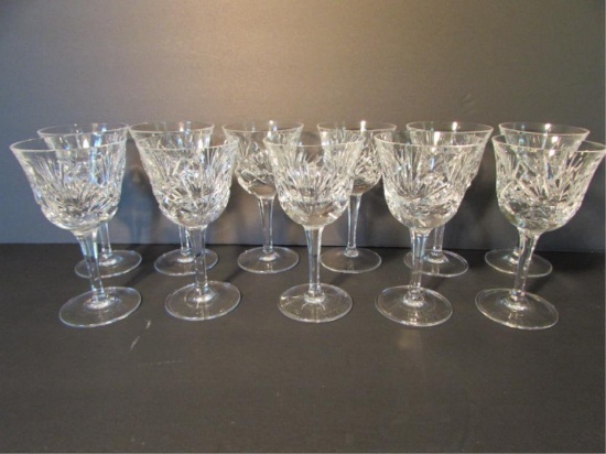 Set of (11) Gorham "Cherrywood" Red Wine Glasses